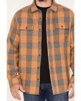 Brothers & Sons Men's Buffalo Checkered Print Long Sleeve Button Down Western Flannel Shirt