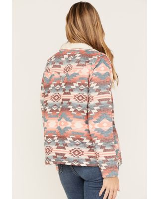 Wrangler Women's Southwestern Print Sherpa-Lined Jacket