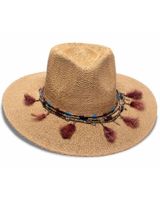 Nikki Beach Women's Toast Bo Toyo Straw Rancher Western Hat