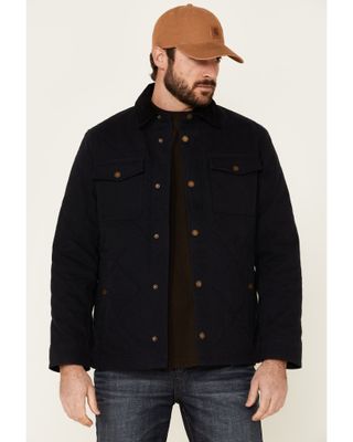 Pendleton Men's Solid Quilted Canvas Snap-Front Shirt Jacket