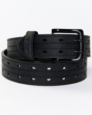 Hawx Men's Double Prong Reinforced Leather Belt