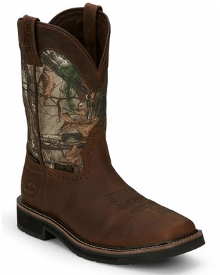 Justin Men's Trekker Waterproof Western Work Boots - Composite Toe
