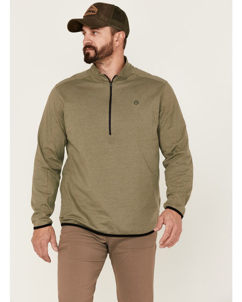 Wrangler ATG Men's All-Terrain Dusty Olive 1/2 Zip Front Pullover |  Alexandria Mall