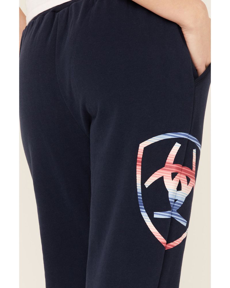 Ariat Women's Navy R.E.A.L Serape Logo Jogger Pants