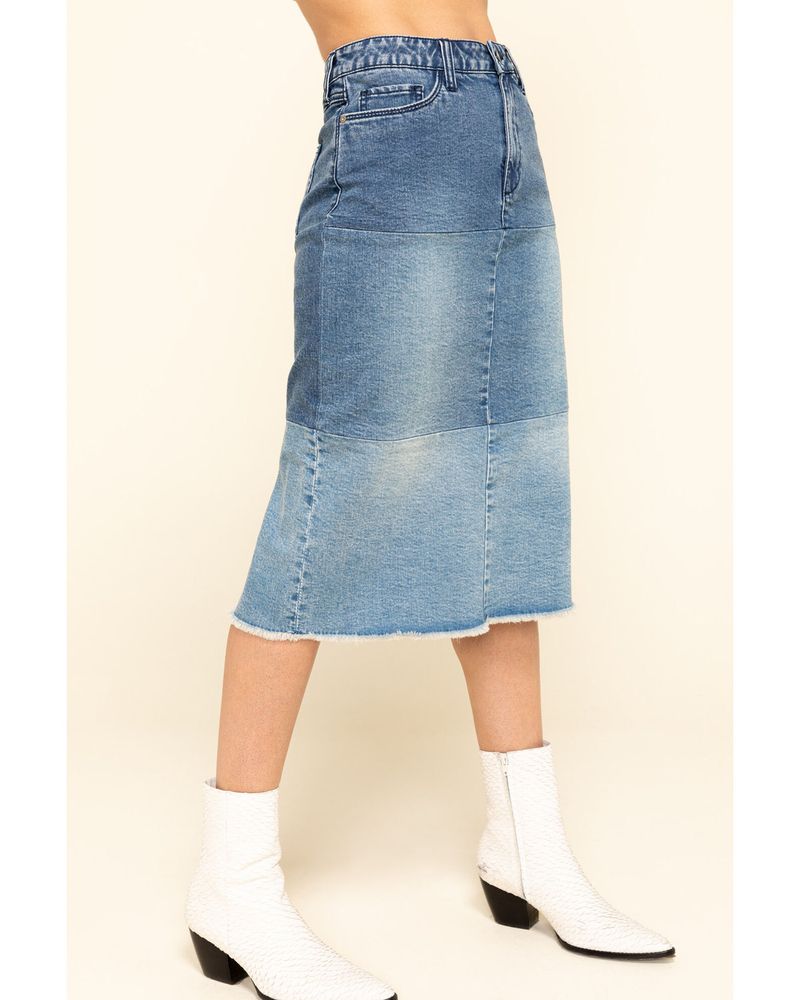 Billy T Women's Colorblock Denim Skirt