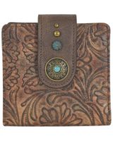 Justin Women's Floral Tooled Wallet