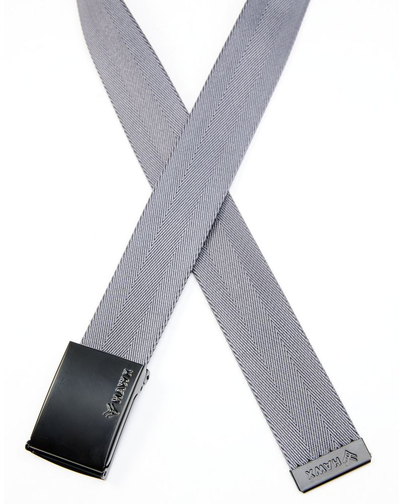 Hawx Men's Plain Charcoal Web Belt