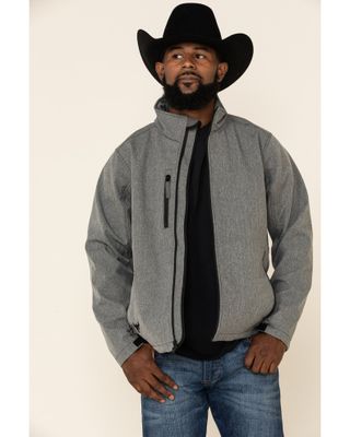 Cowboy Hardware Men's Grey Logo Poly Shell Jacket