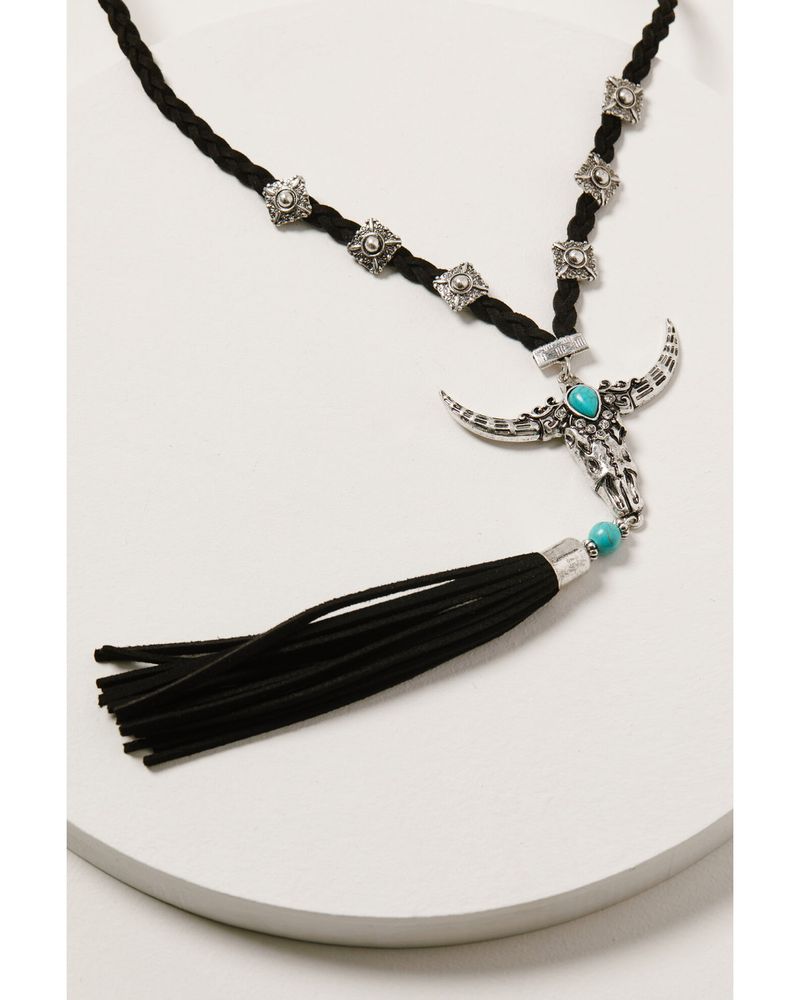 Shyanne Women's Wild Soul Longhorn Tassel Necklace