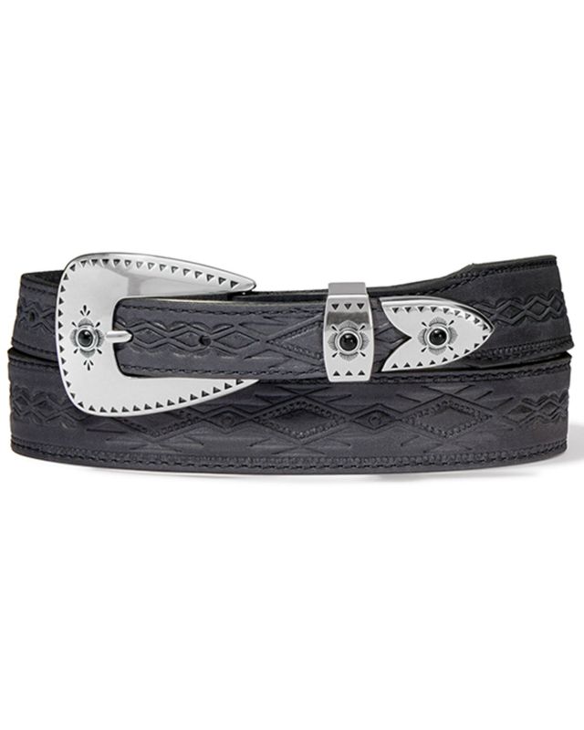 Tony Lama Women's Nicole Concho Belt, Silver, SM at  Women's