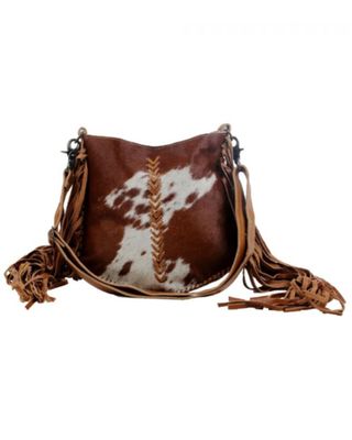 Myra Bag Women's Edgy Cowhide Satchel Bag