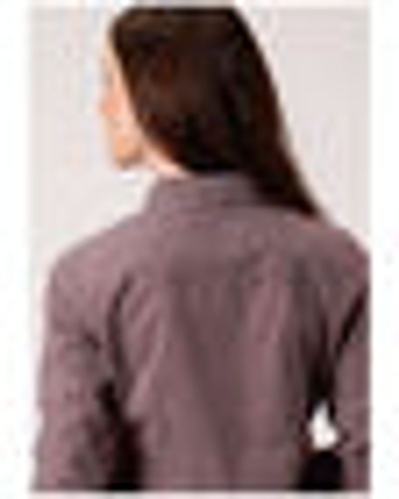 Roper Women's Red Southwestern Puzzle Geo Print Long Sleeve Snap Western Core Shirt