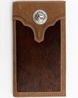 Cody James Men's Hair On Praying Cowboy Leather Checkbook Wallet