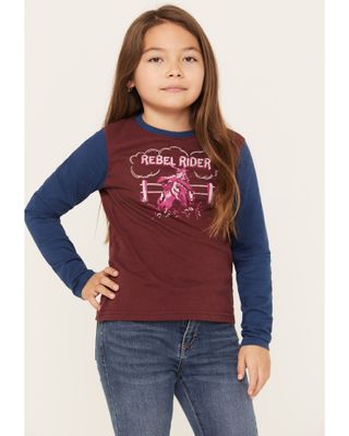 Shyanne Girls' Long Sleeve Rider Graphic Tee