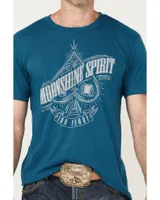 Moonshine Spirit Men's Spade Glass Short Sleeve Graphic T-Shirt