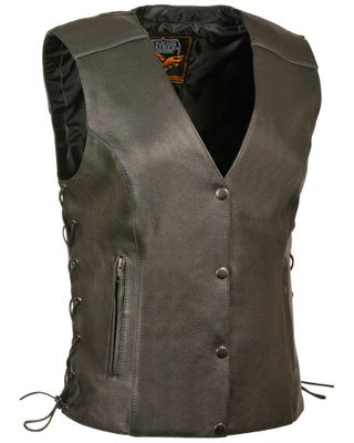 Milwaukee Leather Women's Side Lace Conceal Carry Vest - 3X