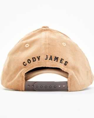 Cody James Men's Tan Corduroy True American Patch Solid-Back Ball Cap