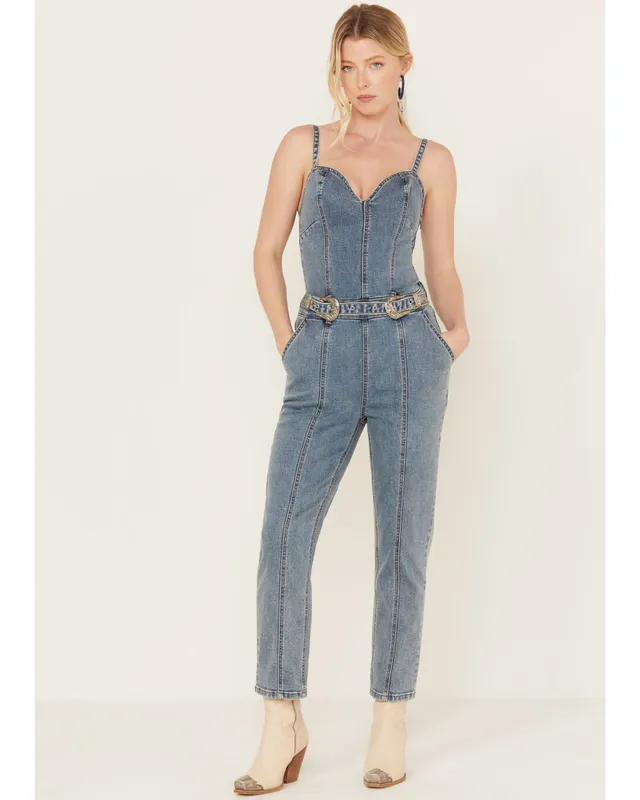 Idyllwind Women's Barlow Lace-Up Denim Jumpsuit