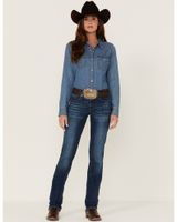 Ariat Women's R.E.A.L Mid Rise Candace Straight Jeans