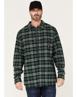 Hawx Men's Plaid Long Sleeve Button-Down Flannel Work Shirt
