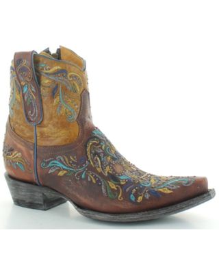 Old Gringo Women's Dulce Calavera Embroidered Cowhide Leather Western Fashion Booties - Snip Toe