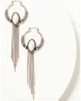Shyanne Women's Hoop Chain Fringe Earrings