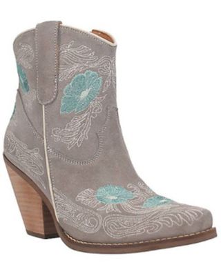 Dingo Women's Tootsie Floral Embroidered Western Fashion Booties - Snip Toe