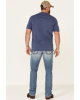 Moonshine Spirit Men's Grant Medium Wash Stretch Slim Straight Jeans