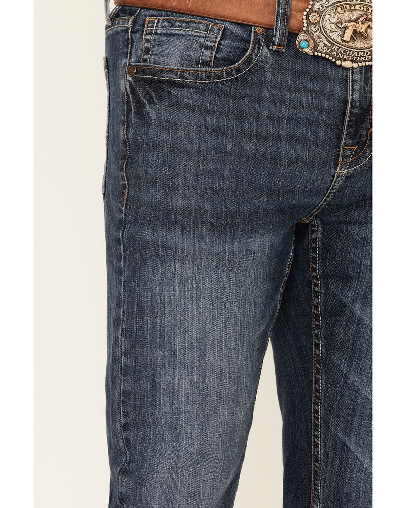 Cody James Men's Dark Wash Courtright Stretch Slim Straight Jeans