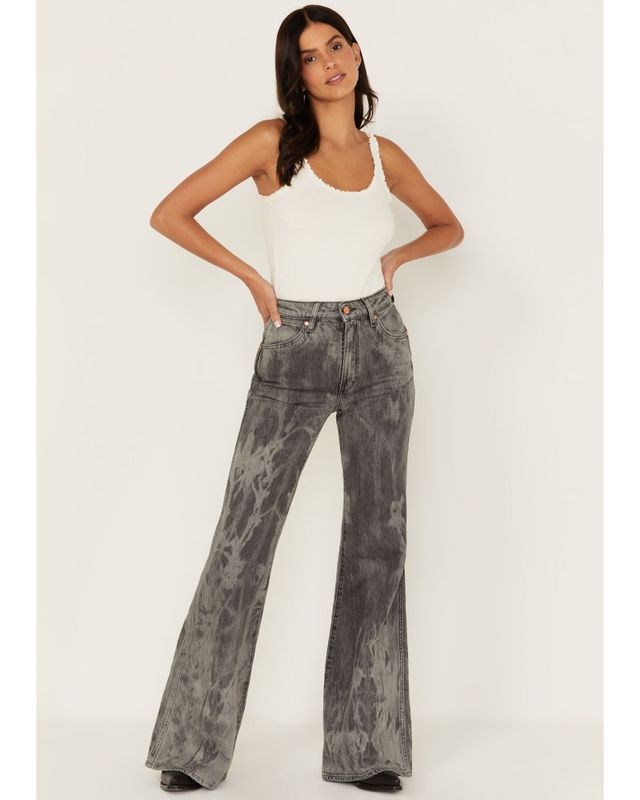 Wrangler Retro Women's Medium Wash High Rise Jana Flare Jeans