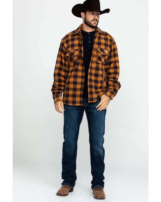 American Outdoorsman Mens Regular Fit Long Sleeve Flannel Shirt