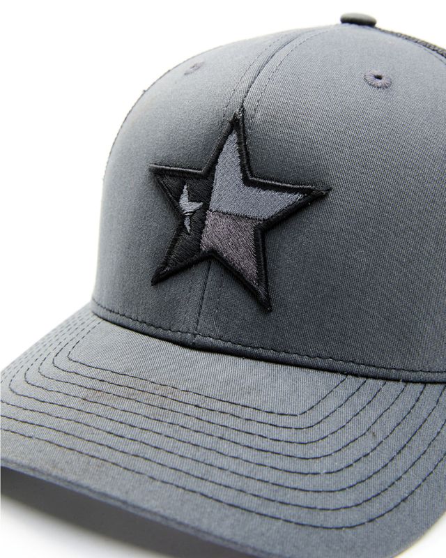 Oil Field Hats Men's Khaki & Brown Texas Flag Star Patch Mesh-Back Ball Cap