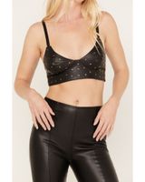Any Old Iron Women's Studded Leather Bralette