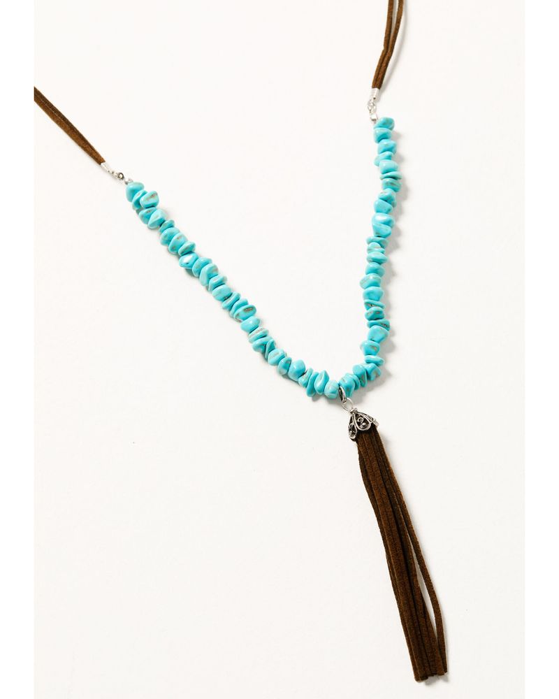Shyanne Women's Canyon Sunset Crescent Tassel Necklace