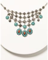 Shyanne Women's Canyon Sunset Turquoise Floral Necklace