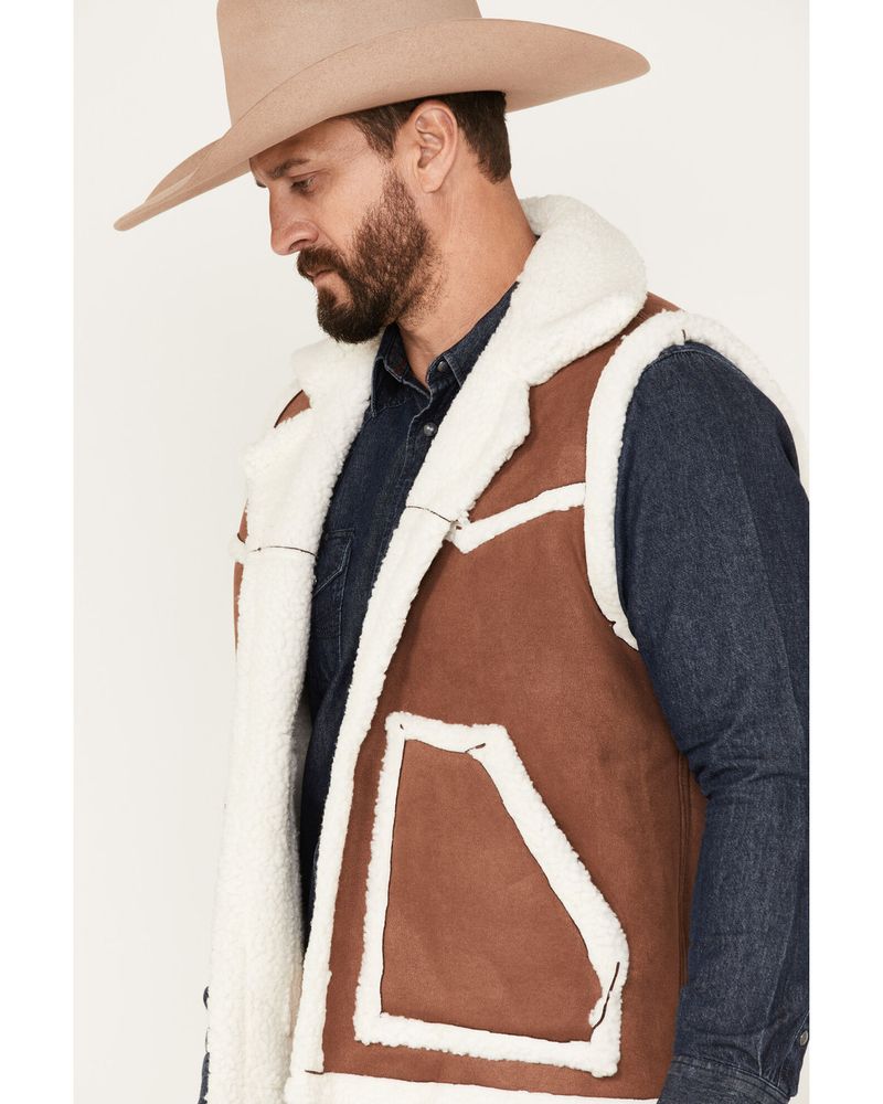 Wrangler Men's Sherpa Cowboy Vest