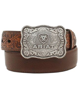 Ariat Boys' Distressed Hand Tooled Belt
