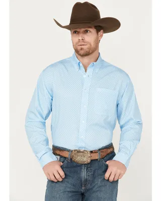 Cinch Men's ARENAFLEX Geo Print Long Sleeve Button Down Western Shirt