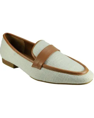 Band of the Free Women's Flat Linen Loafer - Moc Toe