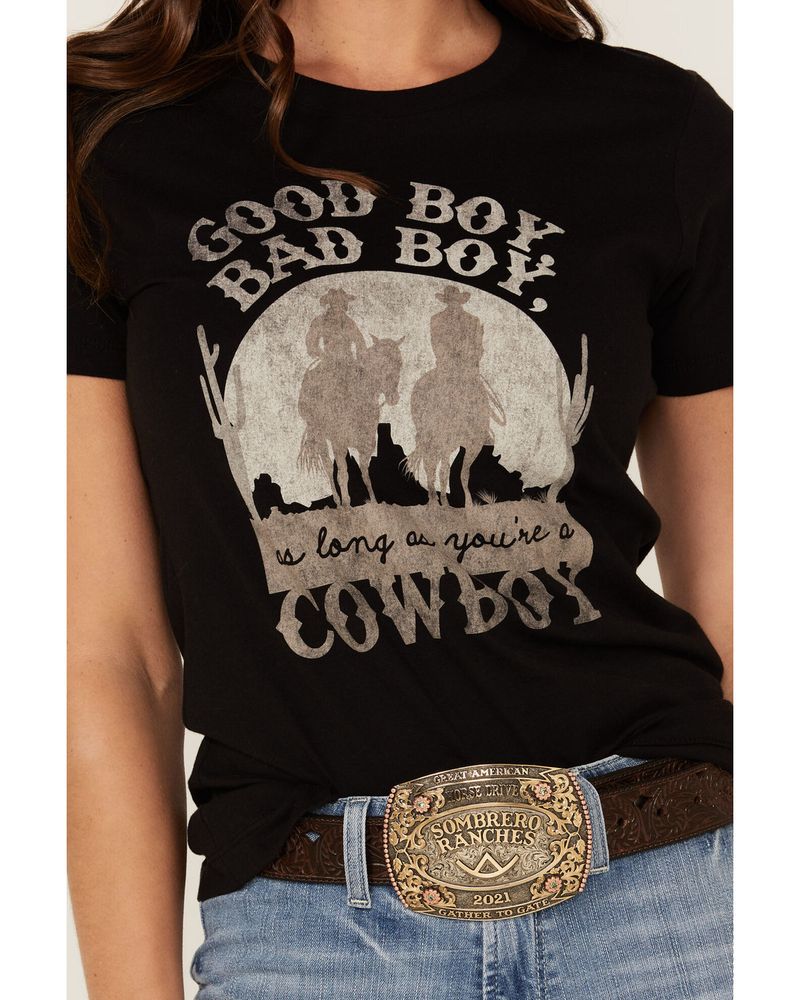 Goodie Two Sleeves Cowboys T-Shirt - Women's T-Shirts in Rain Drum