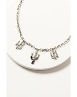 Shyanne Women's Silver Dakota Cacti Necklace