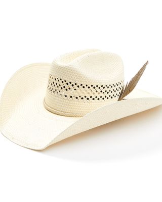 Justin Men's 50X Ivory/Tan Waco Western Straw Hat