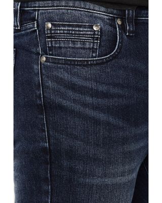 Brothers & Sons Men's Highline Trail Medium Dark Wash Stretch Slim Straight Jeans