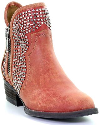 Circle G Women's Studded Booties - Round Toe