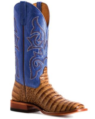 Horse Power Men's Toasted Caiman Print Western Boots - Square Toe