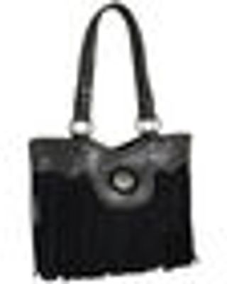 Justin Women's Graphite & Black Fringe Concealed Carry Tote Bag
