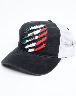 Cody James Men's Scratched Mexico Flag Graphic Mesh-Back Ball Cap