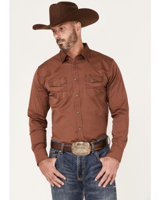 Blue Ranchwear Men's Long Sleeve Button-Down Western Shirt