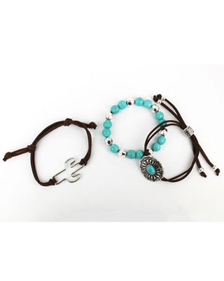 Shyanne Women's Cactus & Turquoise Bead Bracelet