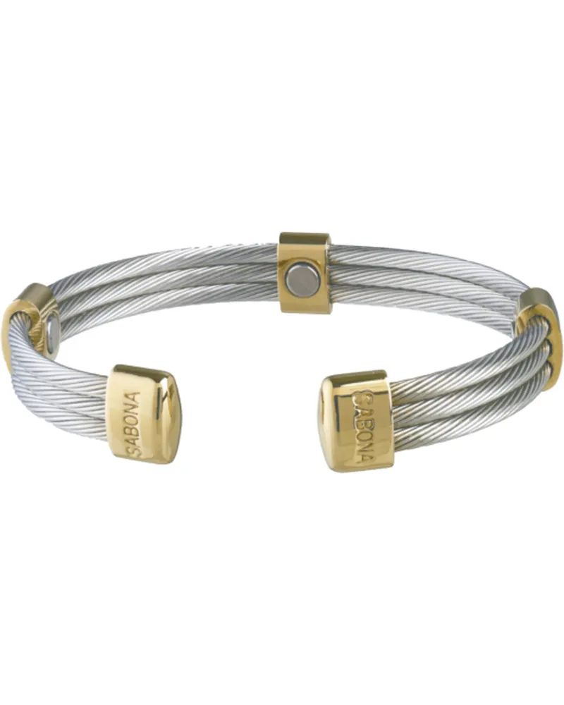 Sabona Of London Sabona Brushed Magnetic Bracelet Silver Lg 6.5 (Golf)  Reviews 2023